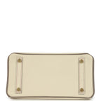 Hermes Special Order (HSS) Birkin 25 Craie and Gris Asphalt Epsom Brushed Palladium Hardware