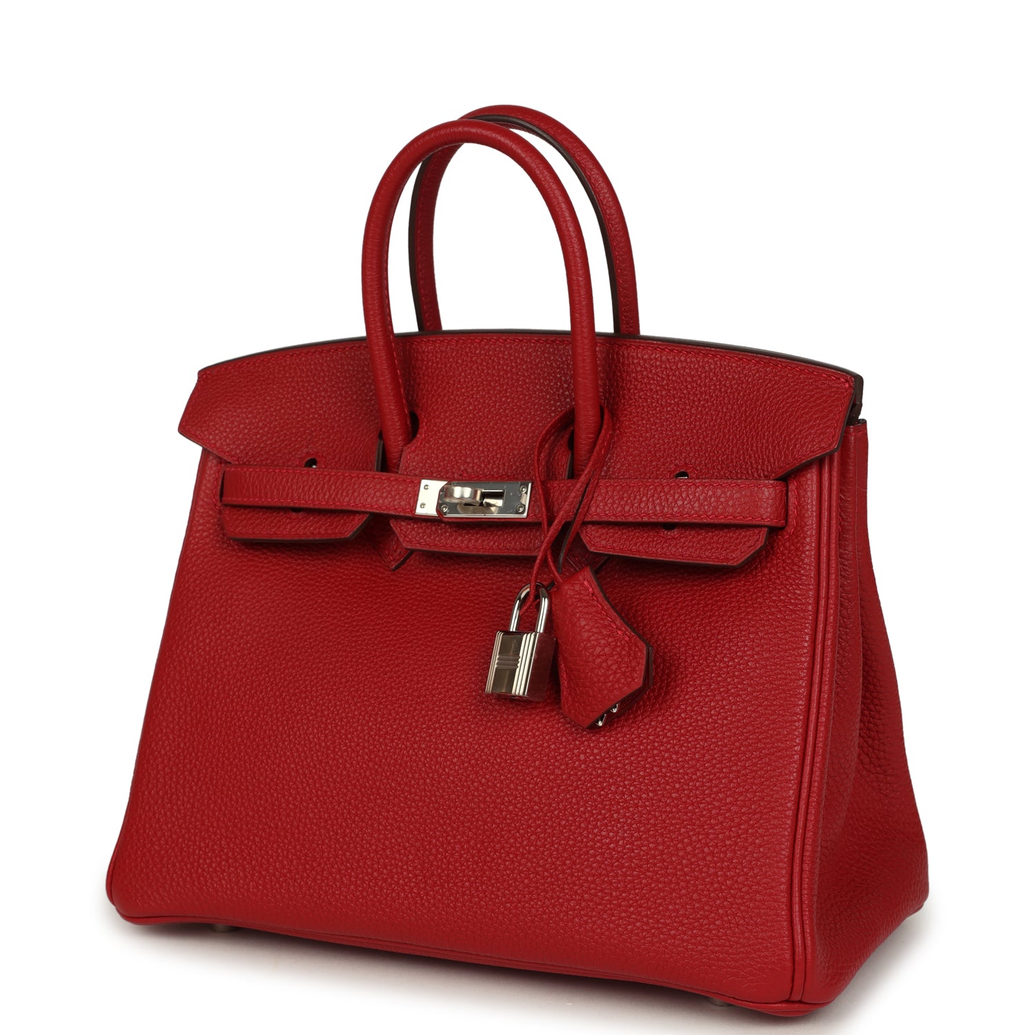 Hermes Birkin 25 Rouge Casaque Togo Palladium Hardware