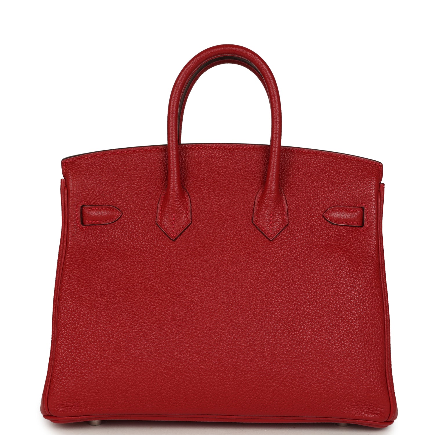 Hermes Birkin 25 Rouge Casaque Togo Palladium Hardware