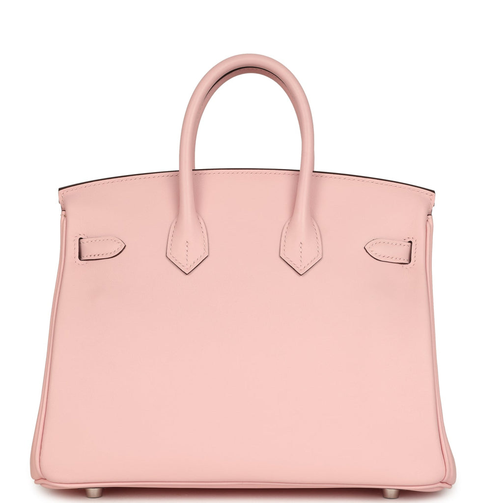 Hermes Birkin 25 Rose Sakura Swift Palladium Hardware