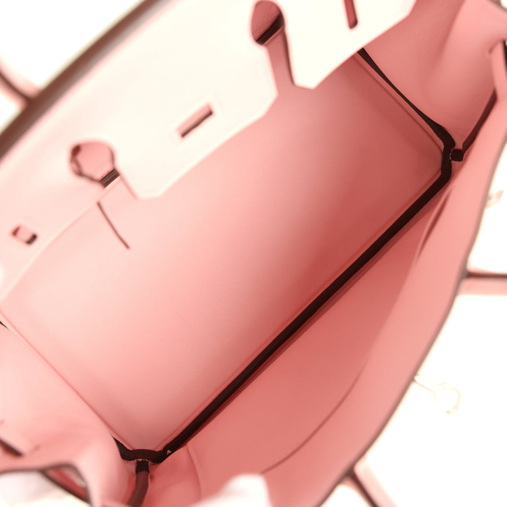 Hermes Birkin 25 Rose Sakura Swift Palladium Hardware