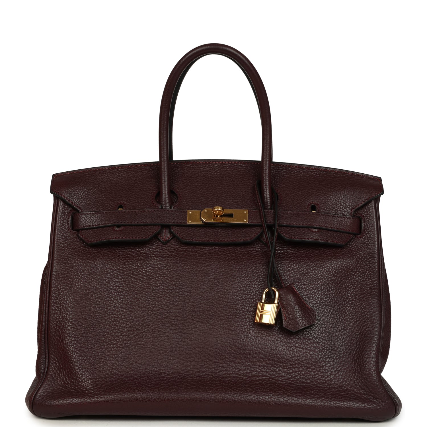 Hermes Birkin 35 Prune Clemence Gold Hardware