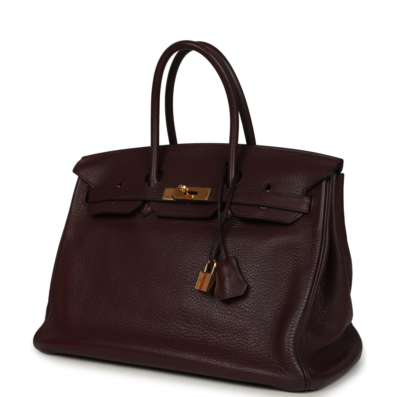 Hermes Birkin 35 Prune Clemence Gold Hardware