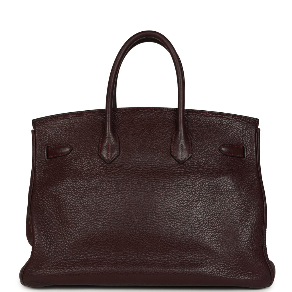 Hermes Birkin 35 Prune Clemence Gold Hardware