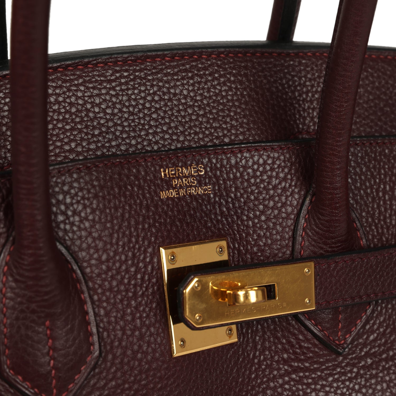 Hermes Birkin 35 Prune Clemence Gold Hardware