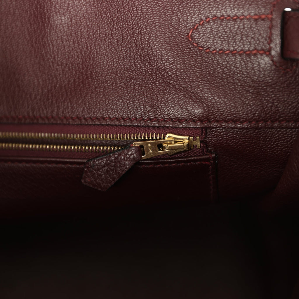 Hermes Birkin 35 Prune Clemence Gold Hardware