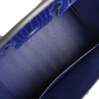 Hermes Birkin 30 Bleu Electric Shiny Porosus Crocodile Gold Hardware