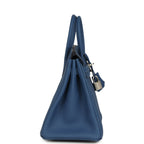 Hermes Birkin 25 Bleu Tie Togo Palladium Hardware
