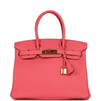 Hermes Birkin 30 Rose Lipstick Togo Gold Hardware