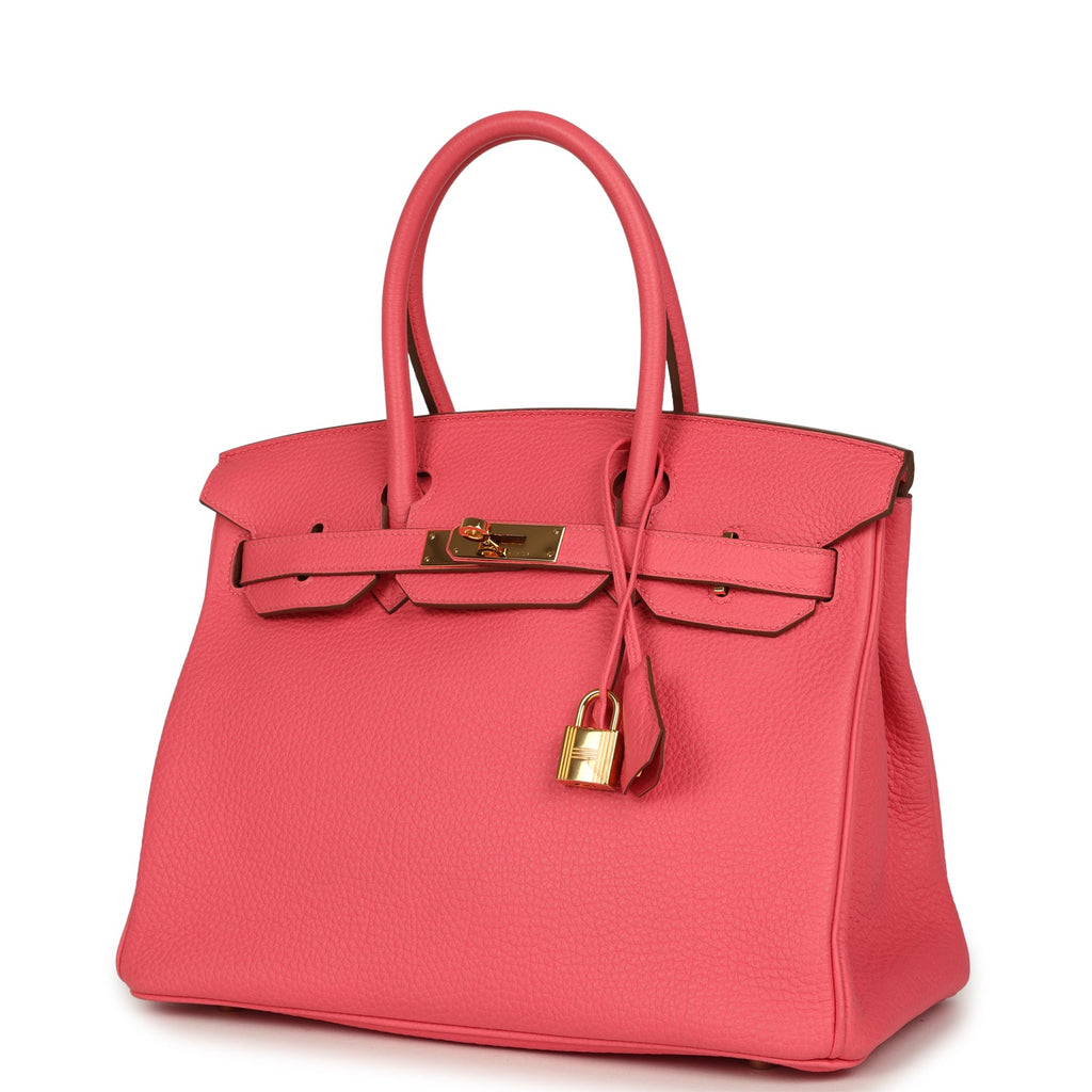 Hermes Birkin 30 Rose Lipstick Togo Gold Hardware