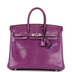 Hermes Birkin 25 Violet Varanus Niloticus Lizard Palladium Hardware