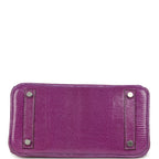 Hermes Birkin 25 Violet Varanus Niloticus Lizard Palladium Hardware