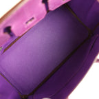 Hermes Birkin 25 Violet Varanus Niloticus Lizard Palladium Hardware