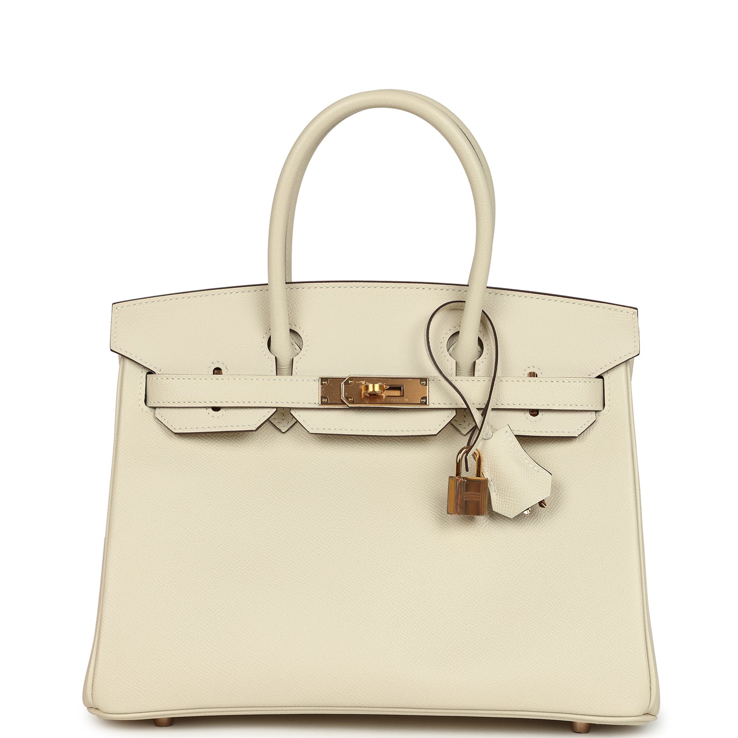 Hermes Special Order (HSS) Birkin 30 Craie Verso Epsom Rose Gold Hardware