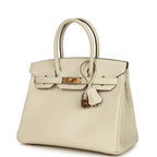 Hermes Special Order (HSS) Birkin 30 Craie Verso Epsom Rose Gold Hardware