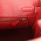 Hermes Birkin 30 Rouge Vif Ostrich Gold Hardware