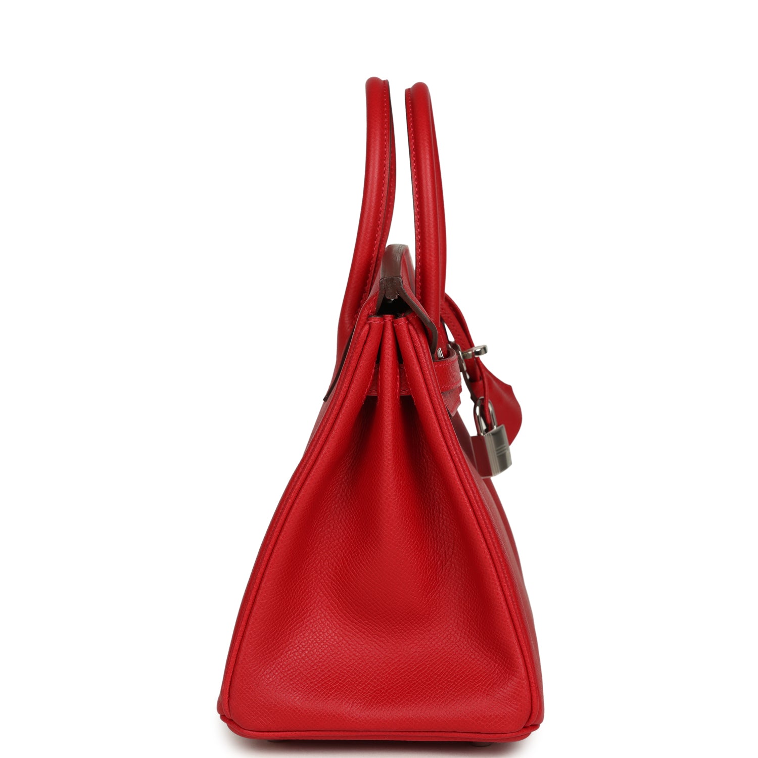 Hermes Birkin 25 Rouge Casaque Epsom Palladium Hardware