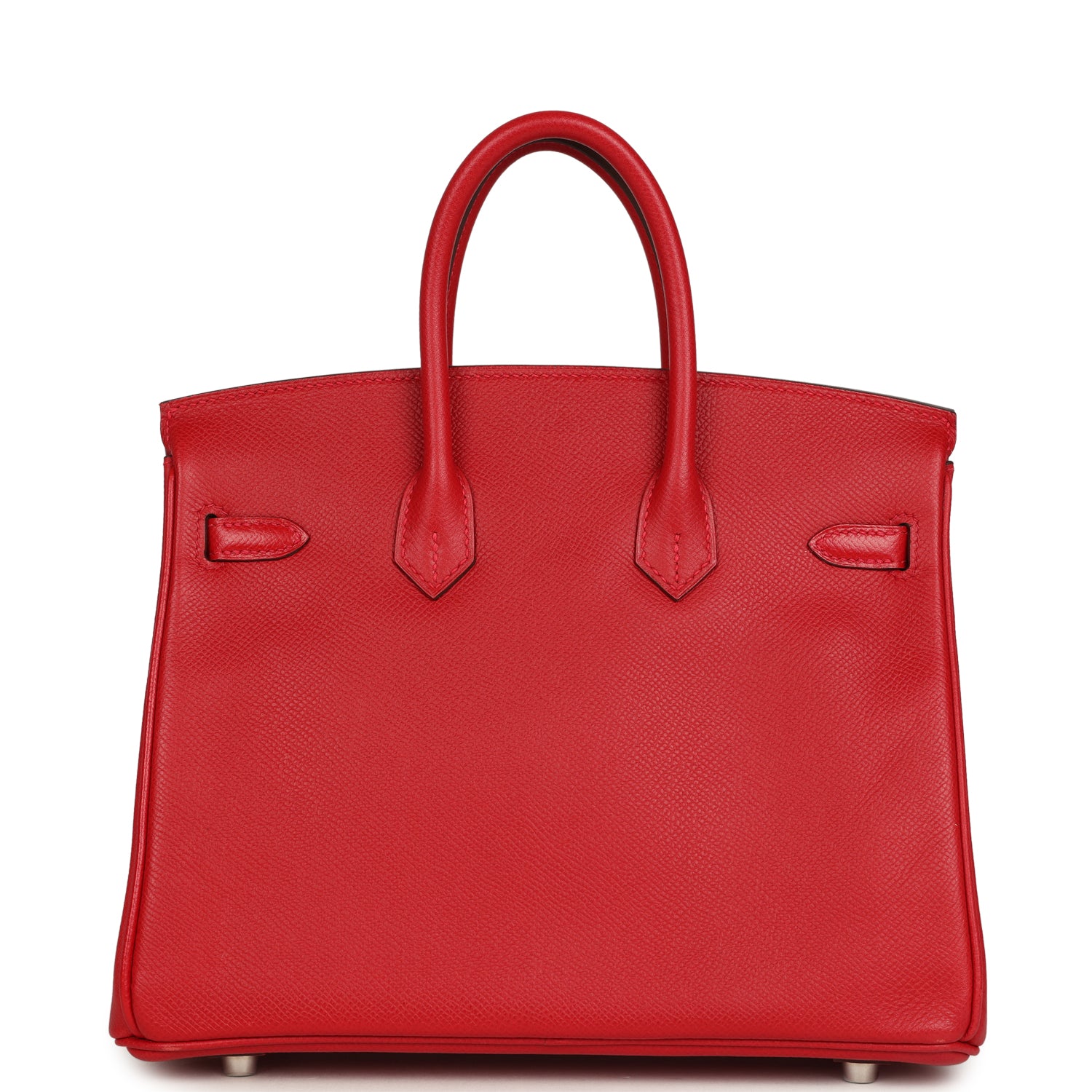 Hermes Birkin 25 Rouge Casaque Epsom Palladium Hardware
