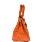 Hermes Birkin 30 Tangerine Ostrich Palladium Hardware