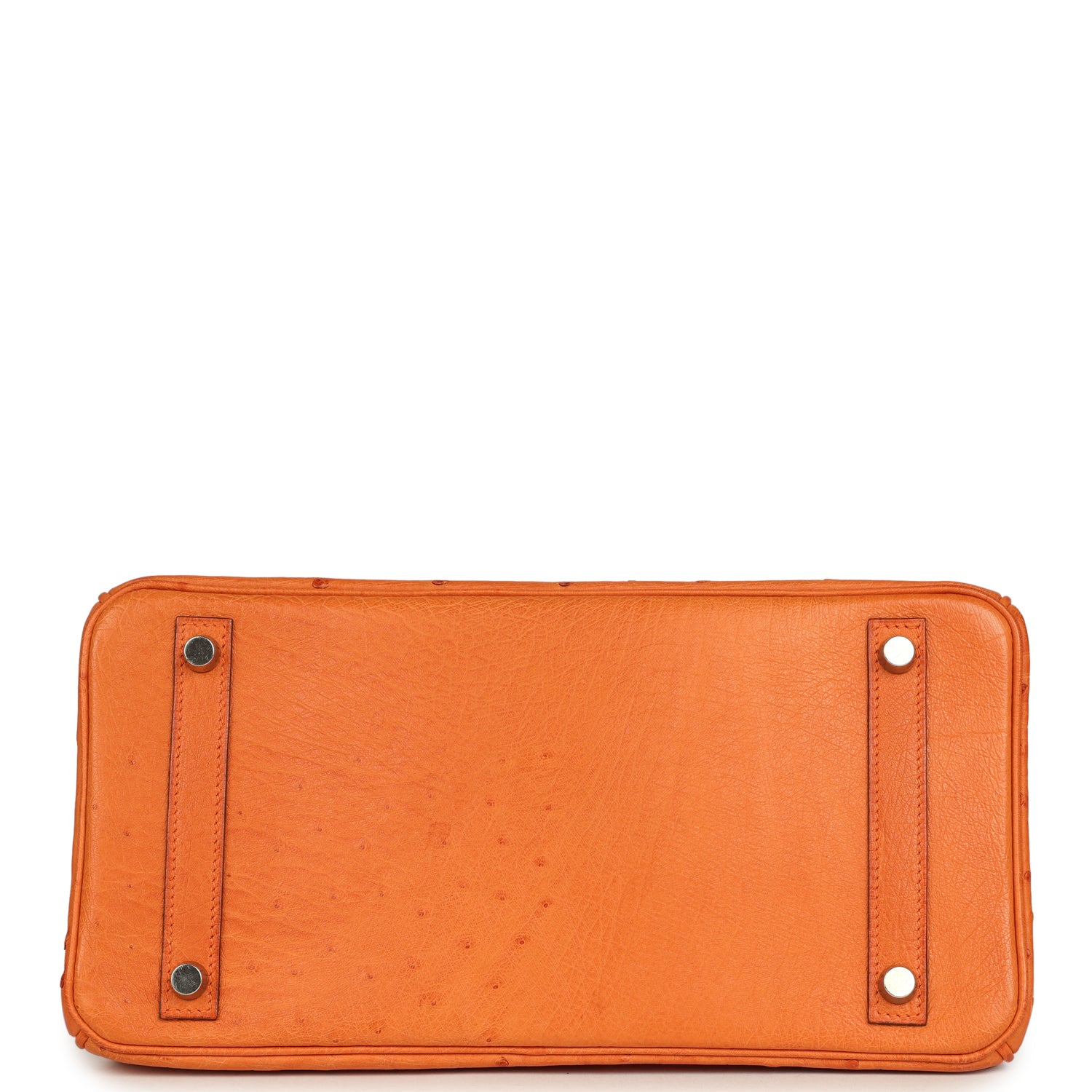 Hermes Birkin 30 Tangerine Ostrich Palladium Hardware