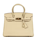 Hermes Birkin 30 Parchemin Clemence Gold Hardware