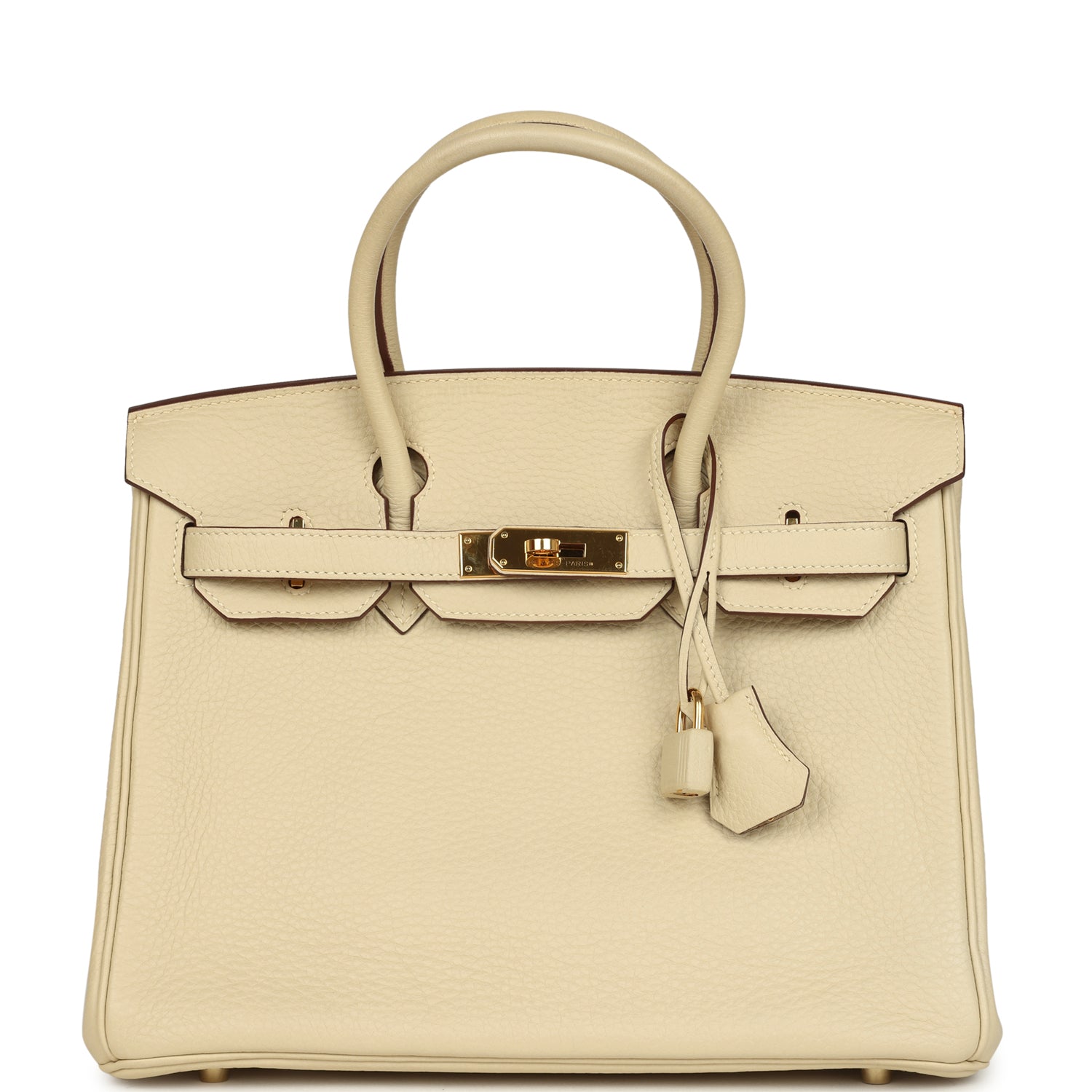 Hermes Birkin 30 Parchemin Clemence Gold Hardware