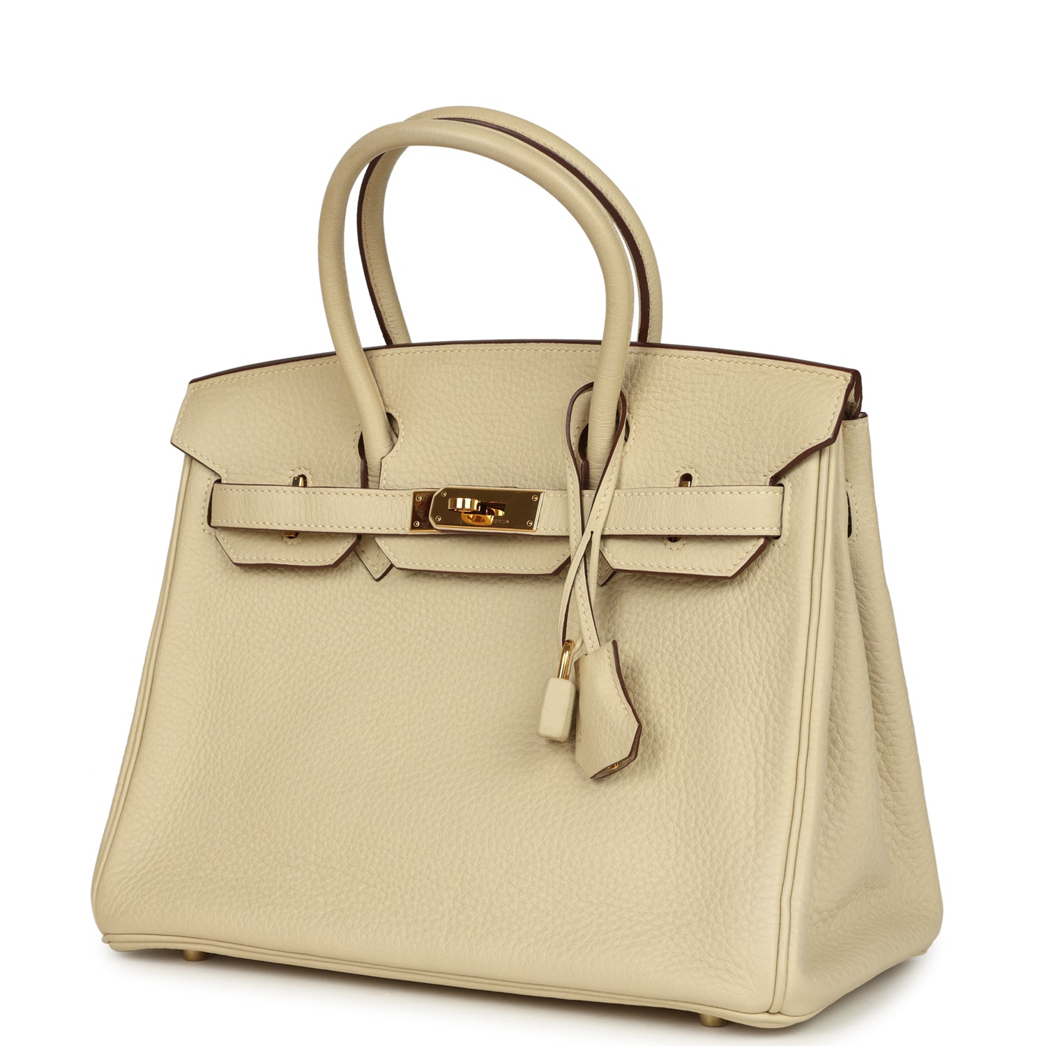 Hermes Birkin 30 Parchemin Clemence Gold Hardware