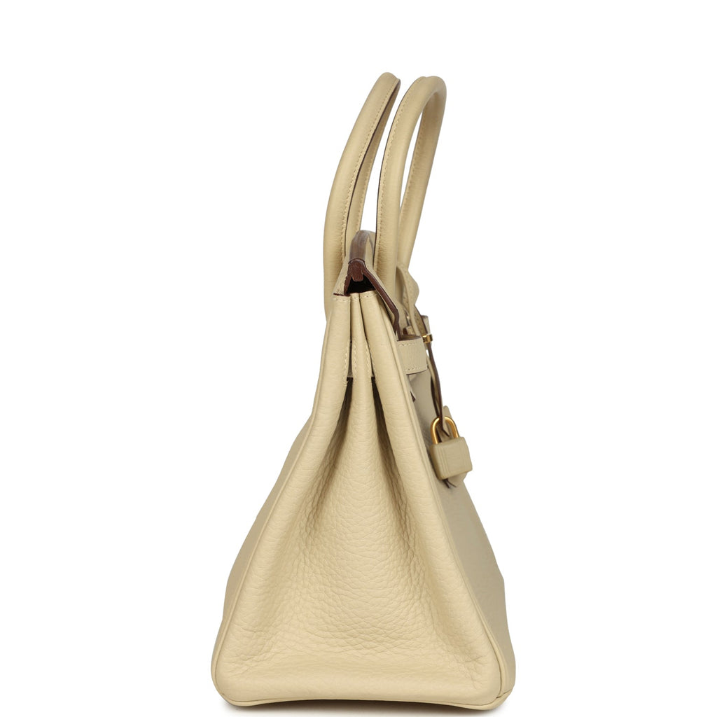 Hermes Birkin 30 Parchemin Clemence Gold Hardware