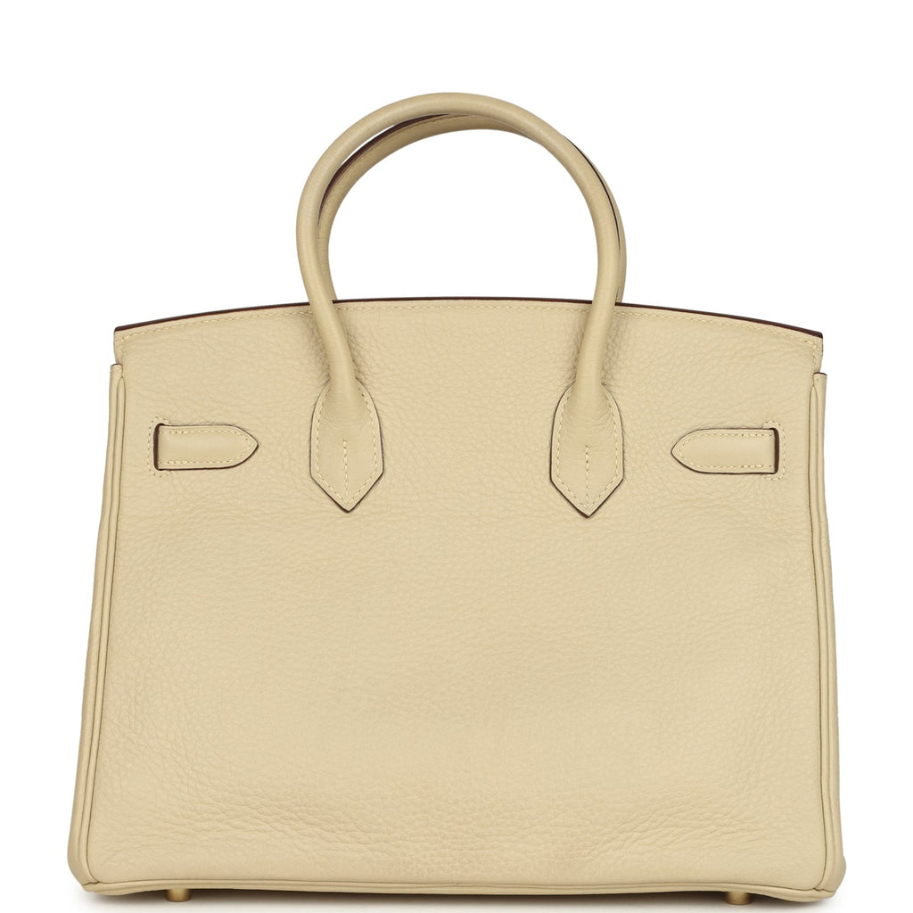Hermes Birkin 30 Parchemin Clemence Gold Hardware