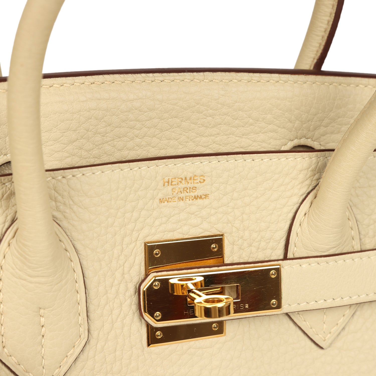 Hermes Birkin 30 Parchemin Clemence Gold Hardware