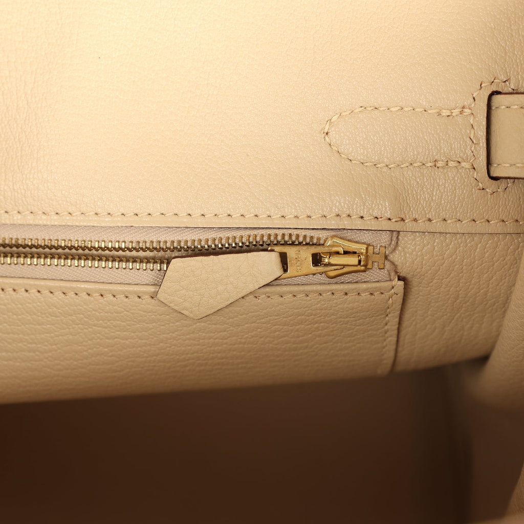 Hermes Birkin 30 Parchemin Clemence Gold Hardware