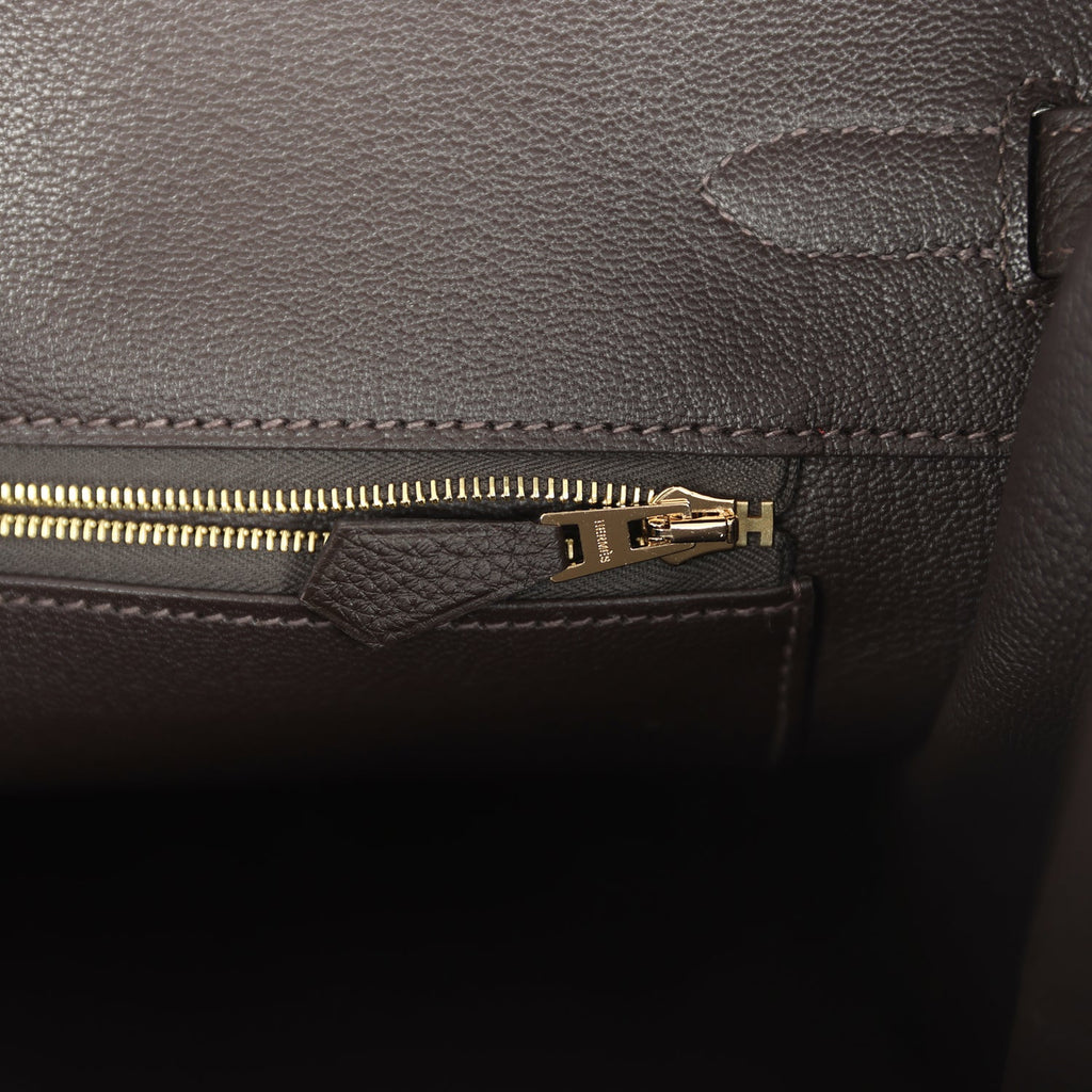 Hermes Birkin 35 Bai-Brun Togo Gold Hardware