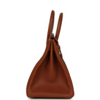 Hermes Birkin 35 Fauve Barenia Faubourg Palladium Hardware