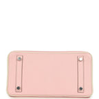Hermes Special Order (HSS) Birkin 25 Nata and Rose Sakura Chevre Mysore Palladium Hardware