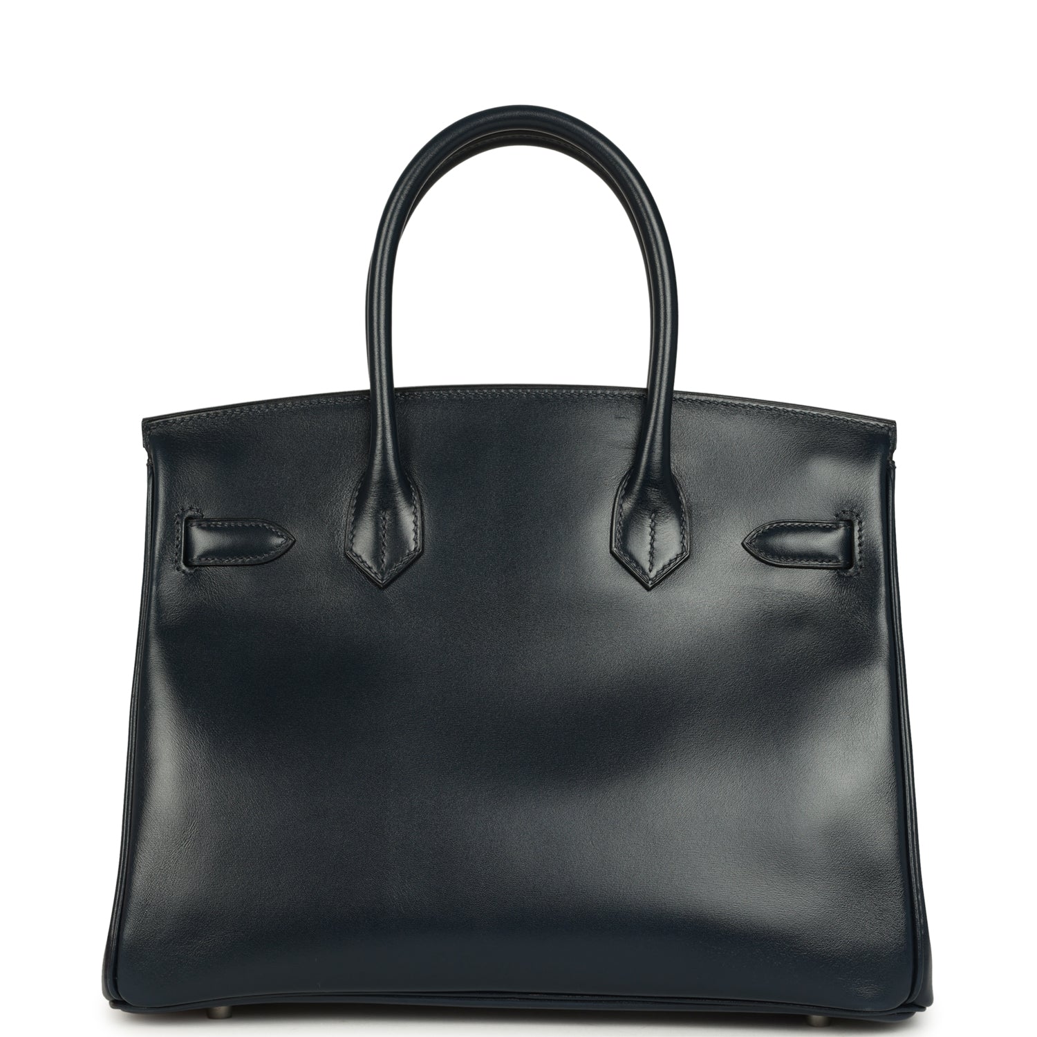 Hermes Birkin 30 Bleu Marine Box Palladium Hardware