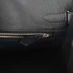 Hermes Birkin 30 Bleu Marine Box Palladium Hardware