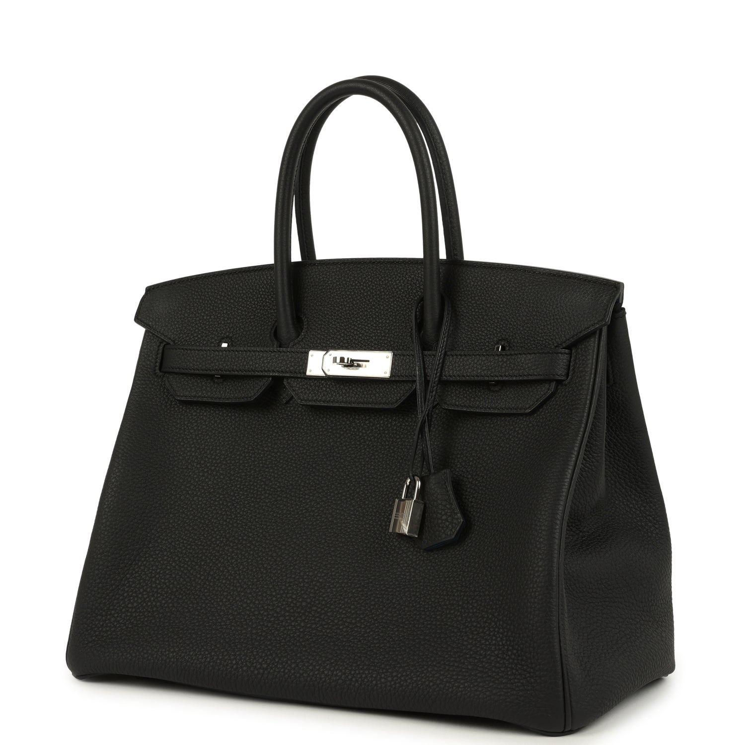 Hermes Birkin 35 Black Verso Togo Palladium Hardware