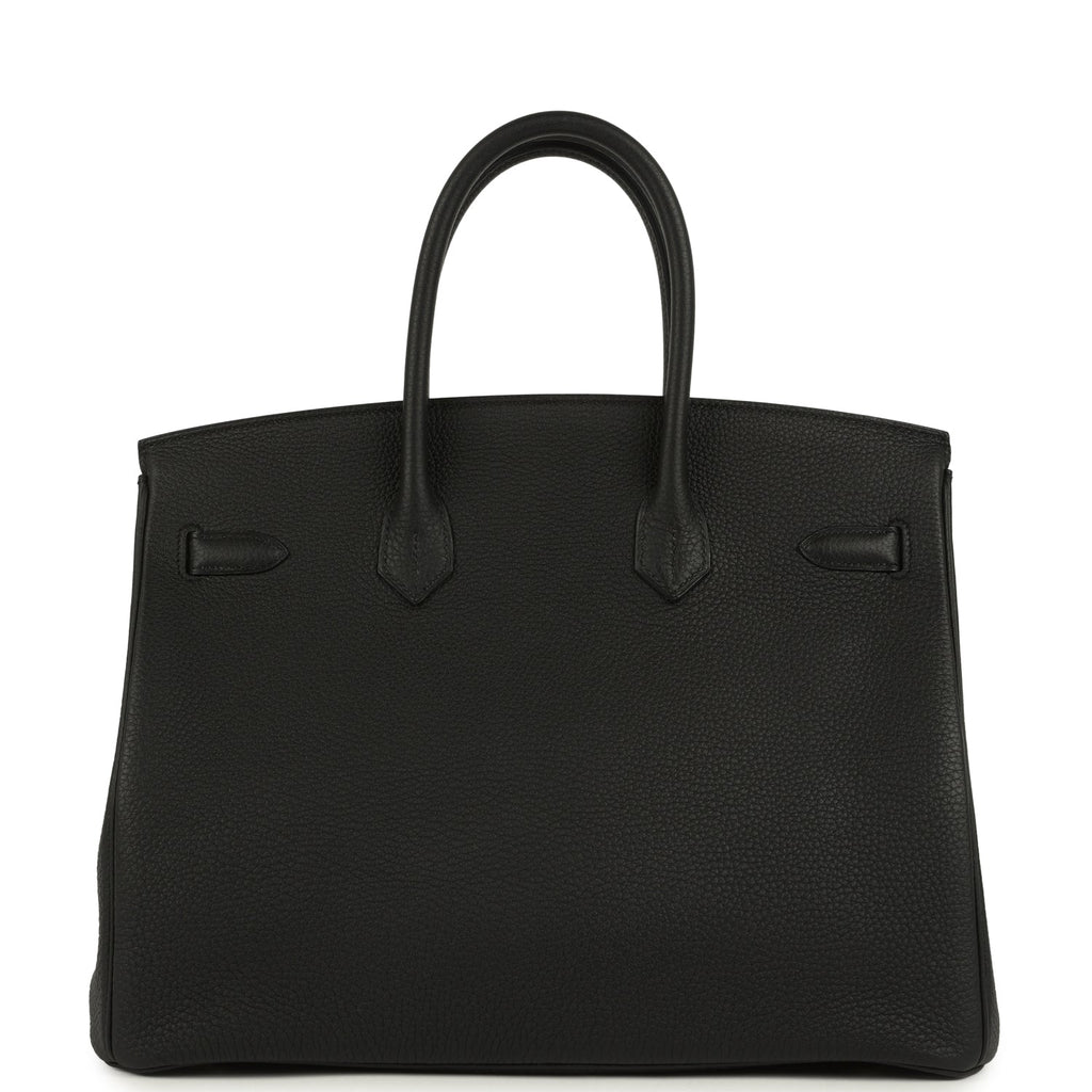 Hermes Birkin 35 Black Verso Togo Palladium Hardware