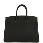 Hermes Birkin 35 Black Verso Togo Palladium Hardware