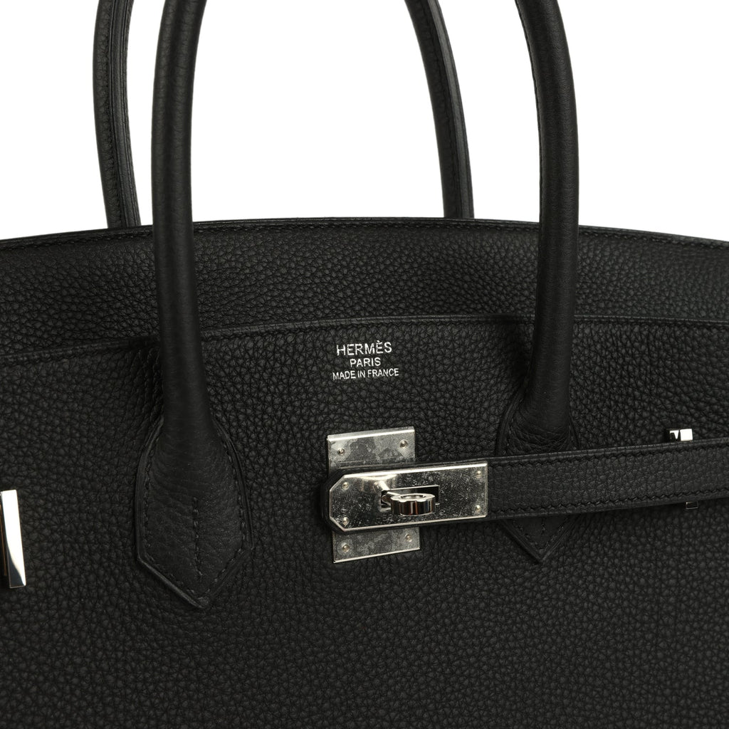 Hermes Birkin 35 Black Verso Togo Palladium Hardware
