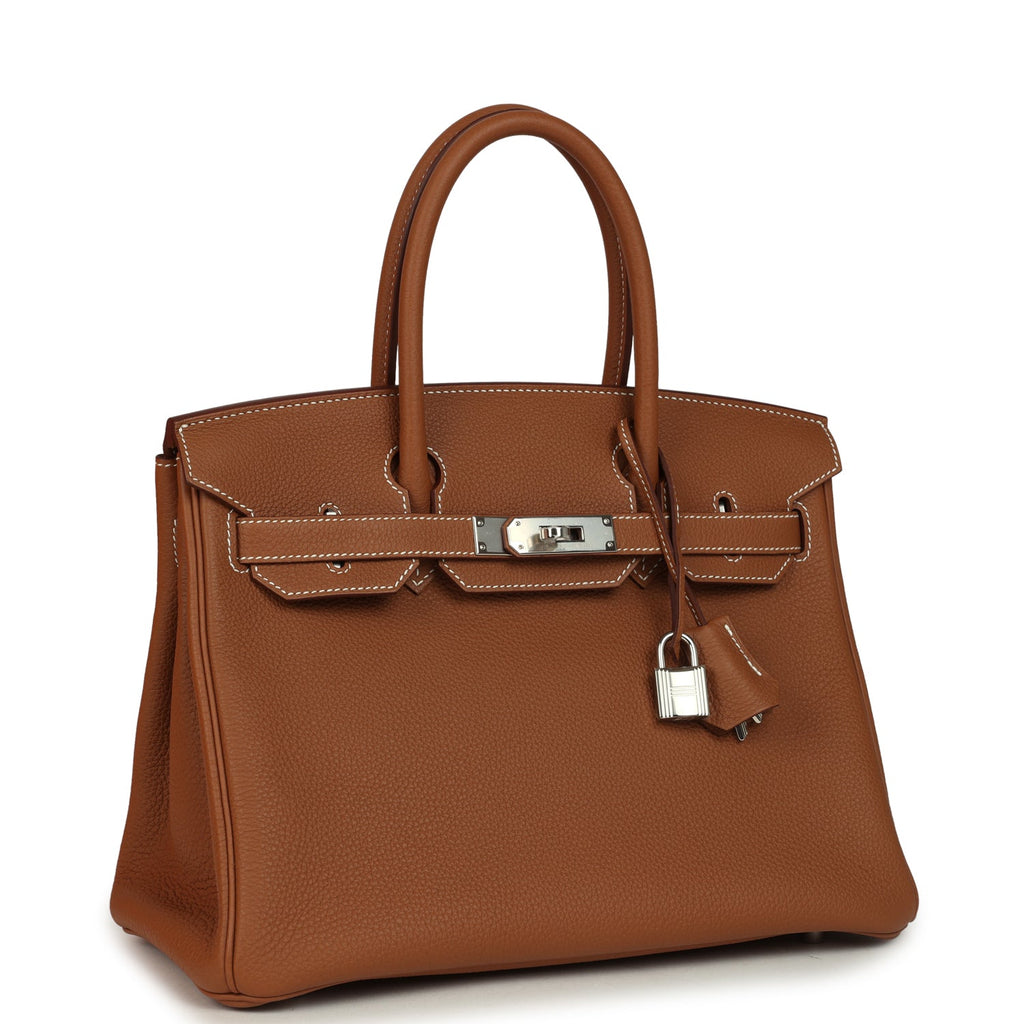Hermes Birkin 30 Gold Togo Palladium Hardware