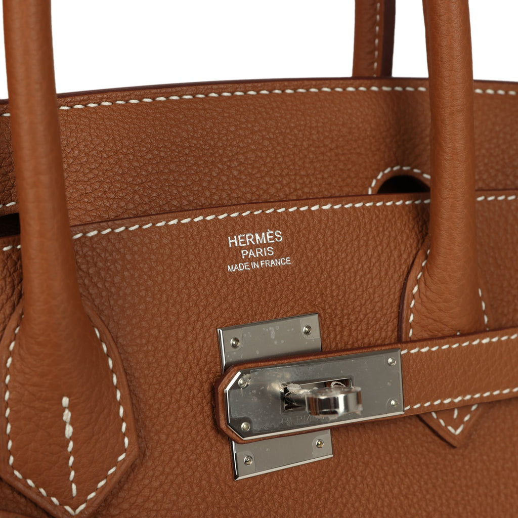Hermes Birkin 30 Gold Togo Palladium Hardware