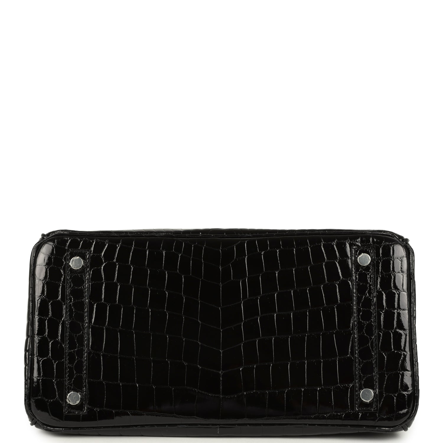 Hermes Birkin 30 Black Shiny Crocodile Niloticus Palladium Hardware