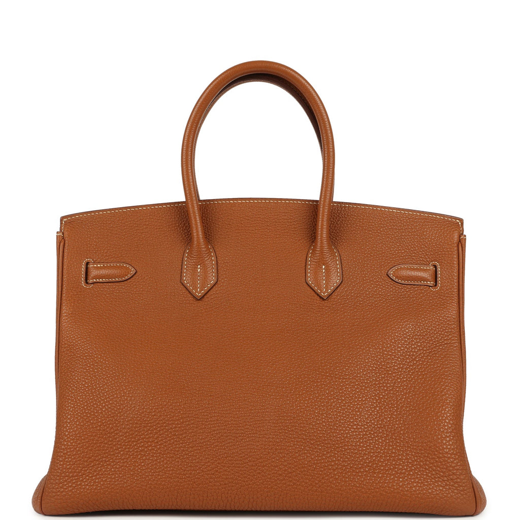 Vintage Hermes Birkin 35 Gold Togo Gold Hardware