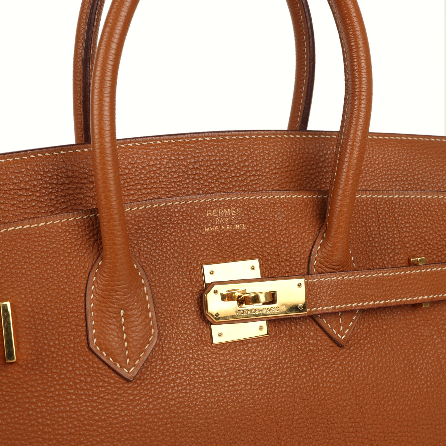 Vintage Hermes Birkin 35 Gold Togo Gold Hardware