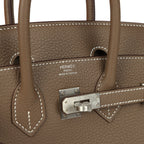 Hermes Birkin 25 Etoupe Togo Brushed Palladium Hardware