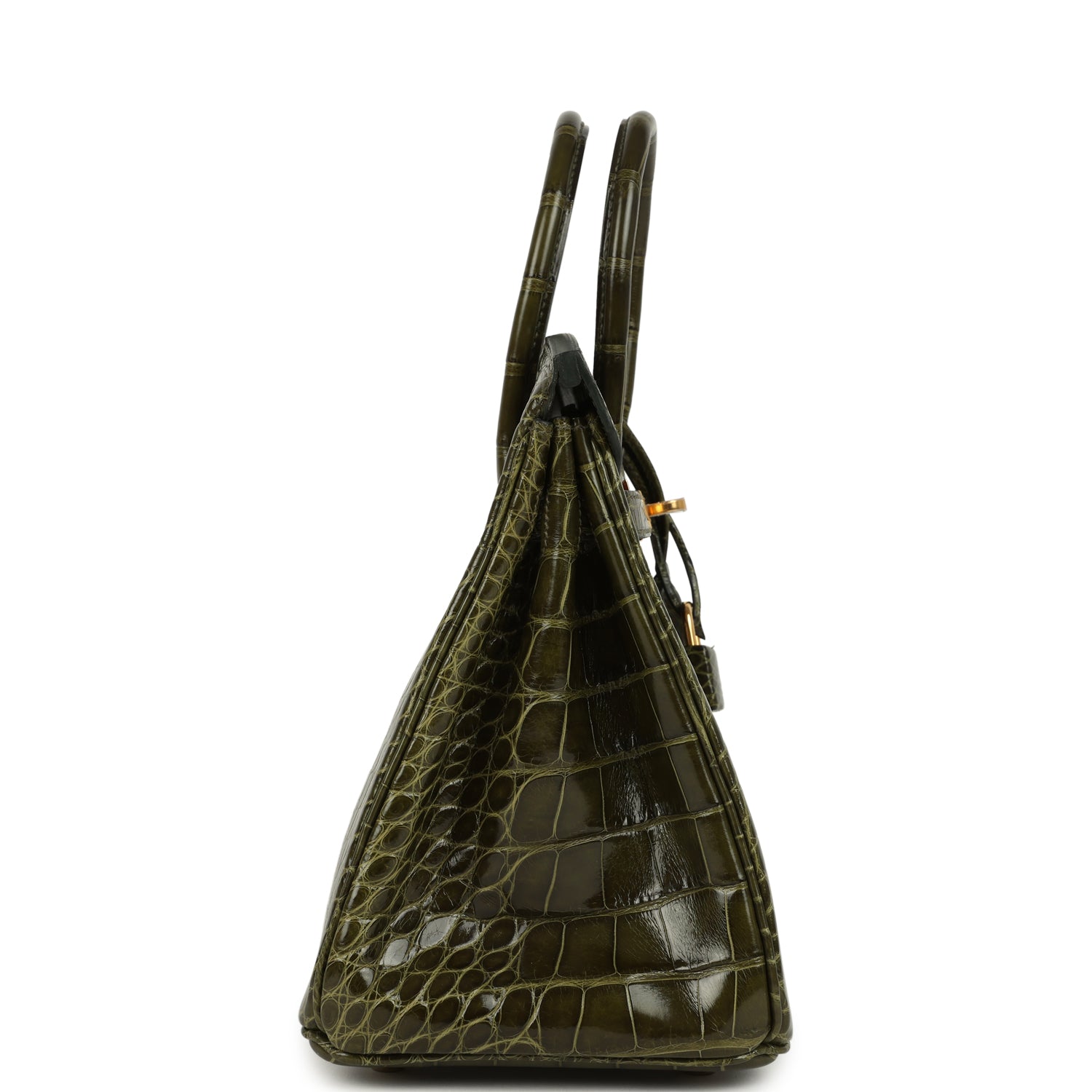 Hermes Birkin 25 Vert Veronese Shiny Alligator Gold Hardware