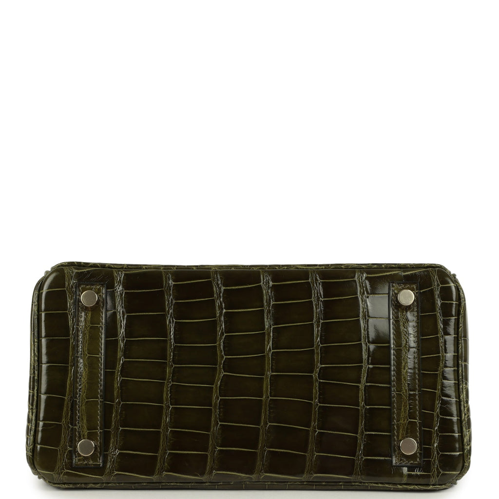 Hermes Birkin 25 Vert Veronese Shiny Alligator Gold Hardware