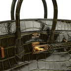 Hermes Birkin 25 Vert Veronese Shiny Alligator Gold Hardware
