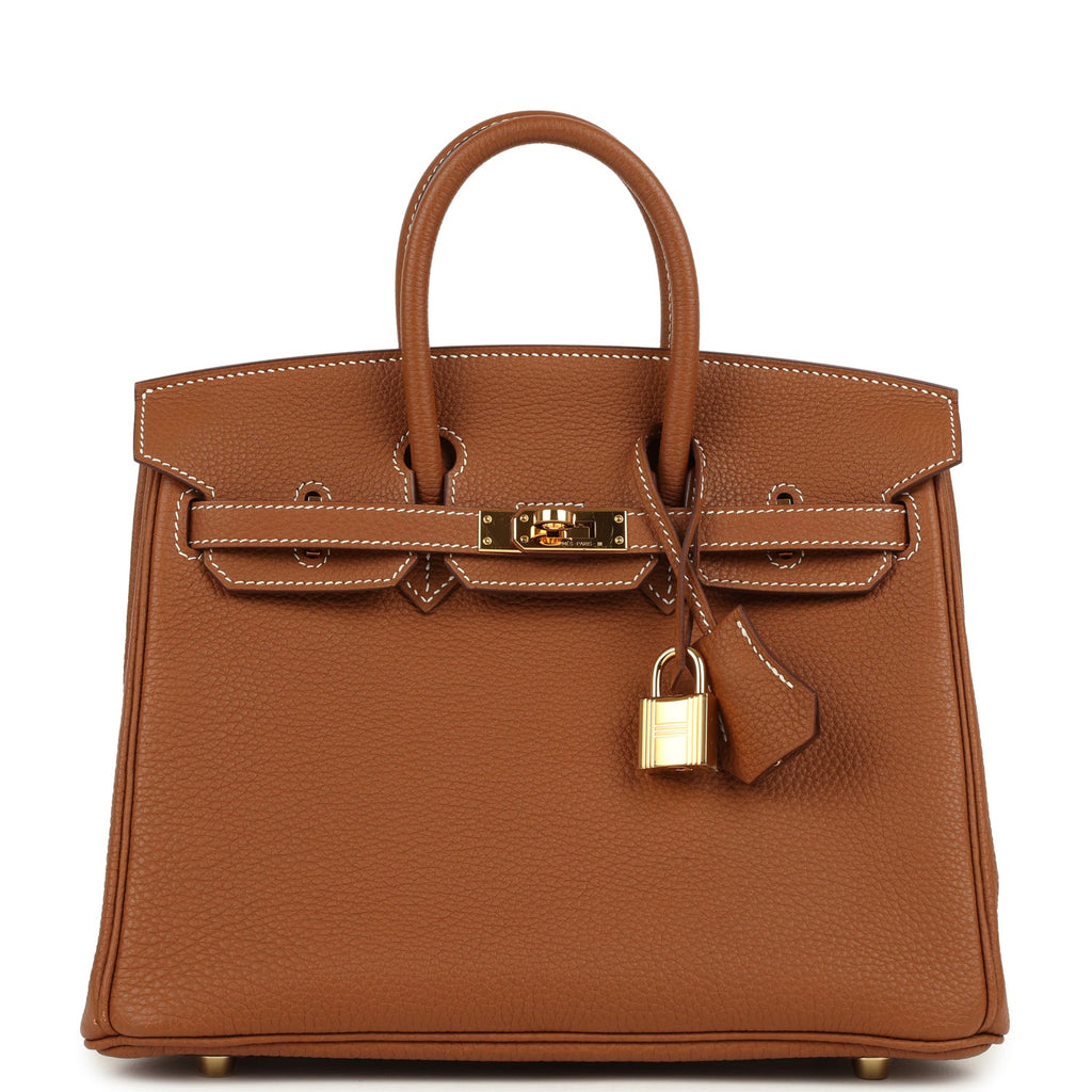 Hermes Birkin 25 Gold Togo Gold Hardware